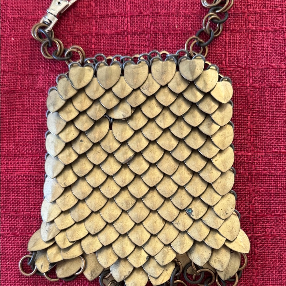 Gold Chainmail Women necklace